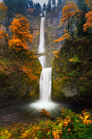 Multnomah-Falls-in-the-Fall